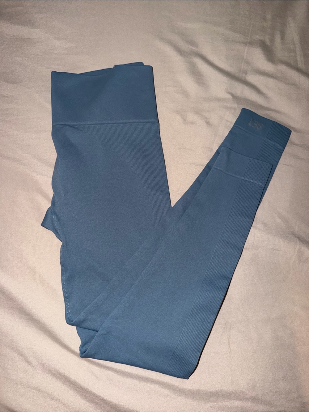 SET ACTIVE High-Waist Leggings — Slate Blue